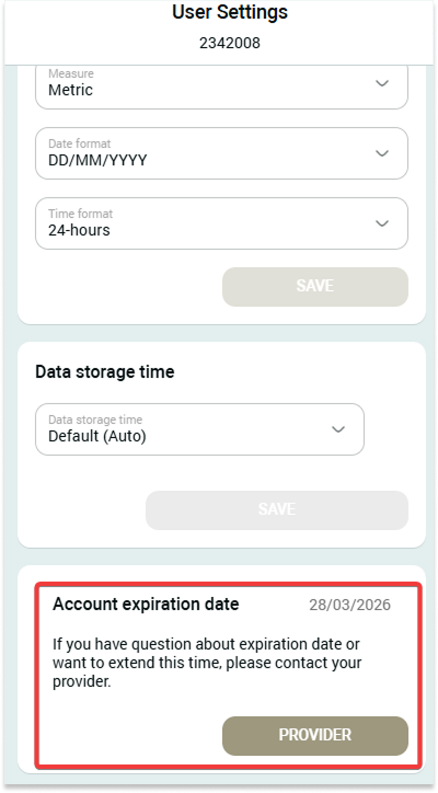 Param&egrave;tres utilisateur