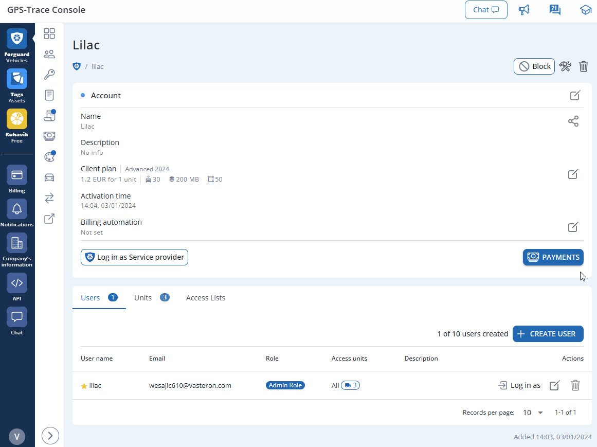 Comment changer un plan client