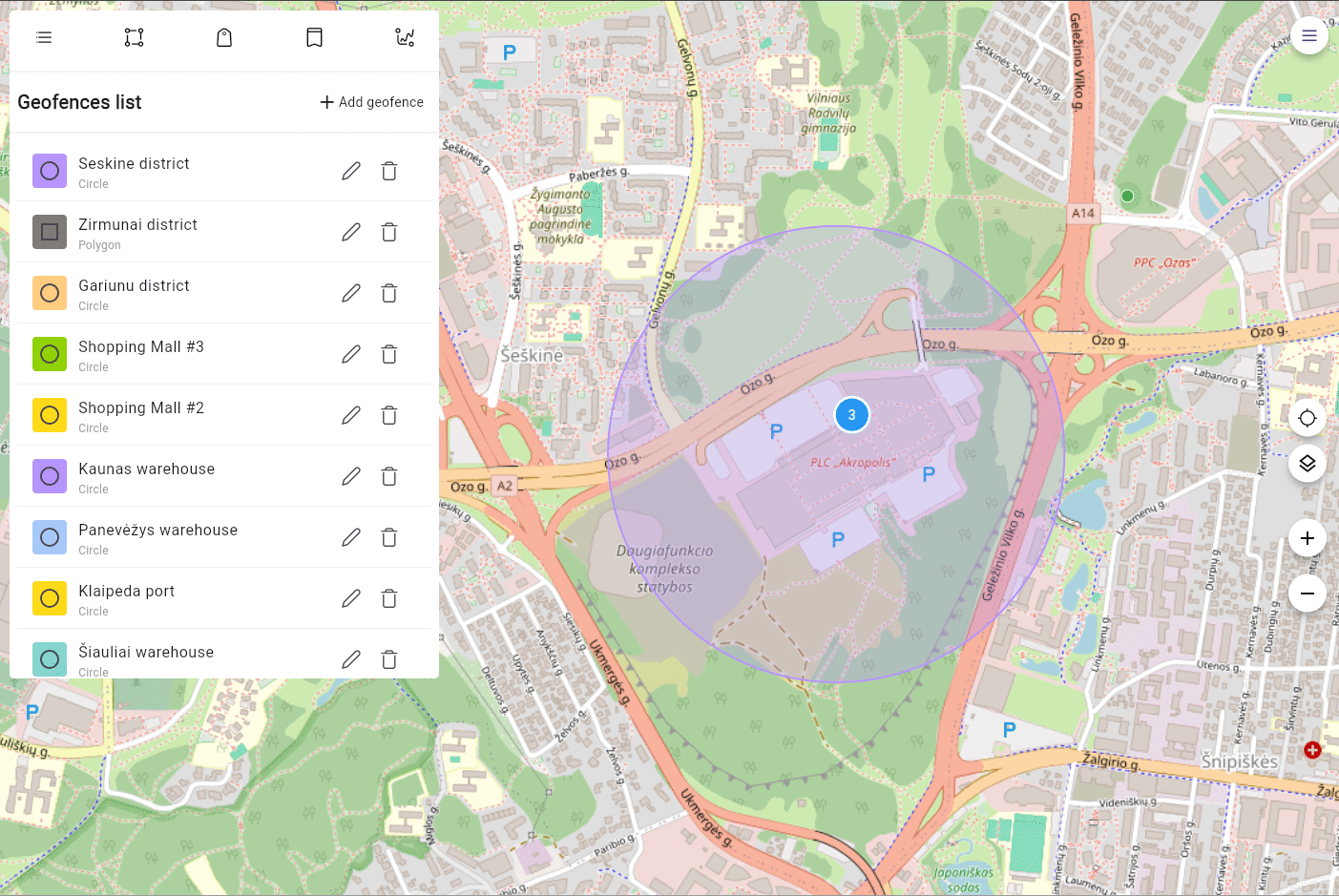 Geofences