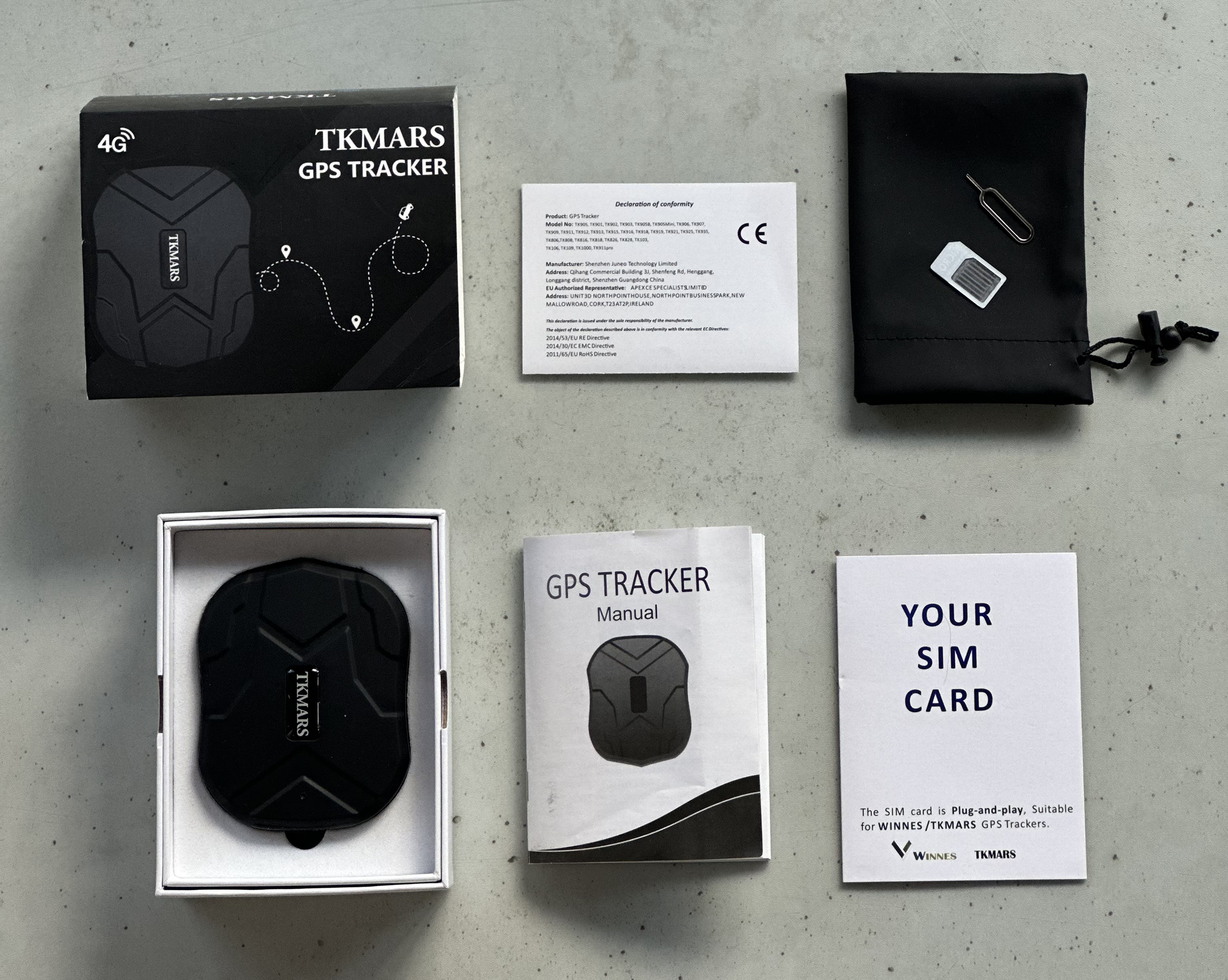 TKStar TKMARS WINNES TK905: комплект поставки