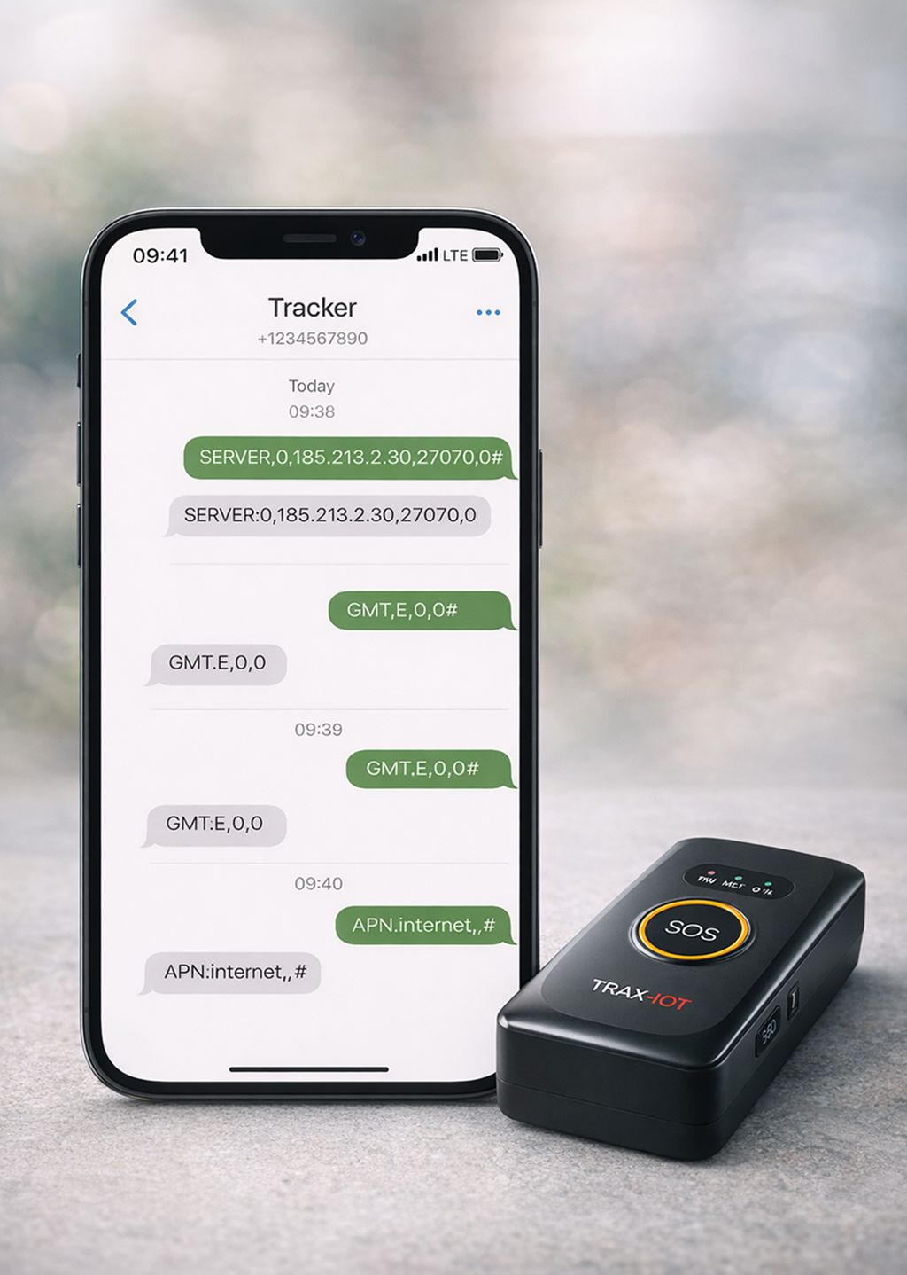 SMS configuration example