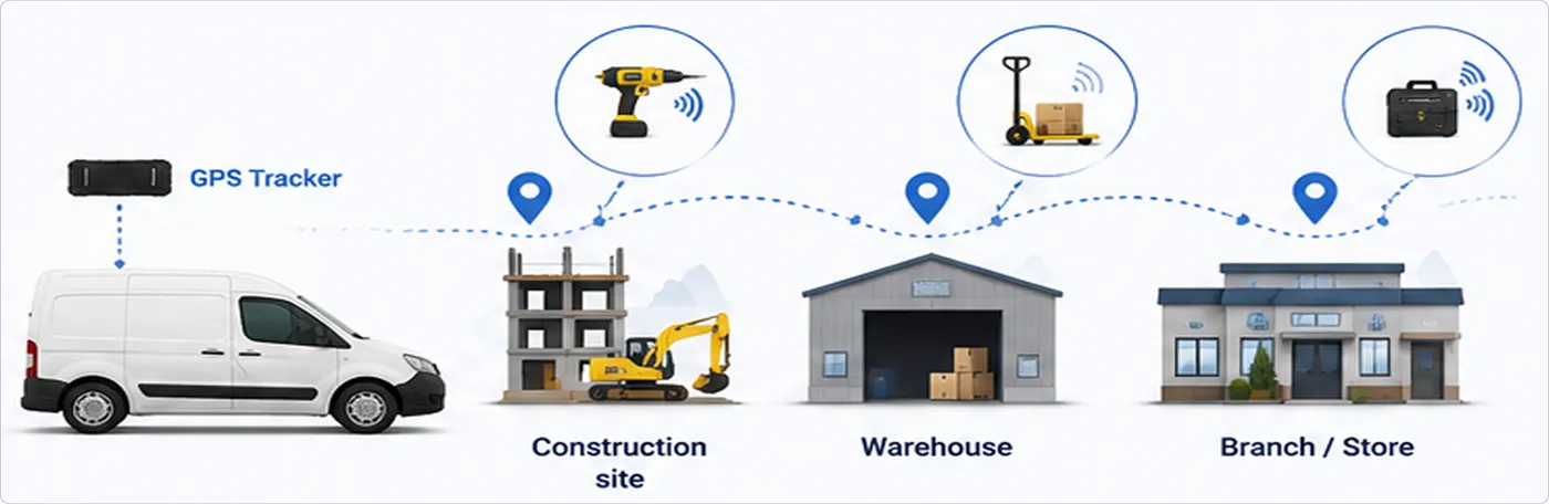 Asset presence verification at sites