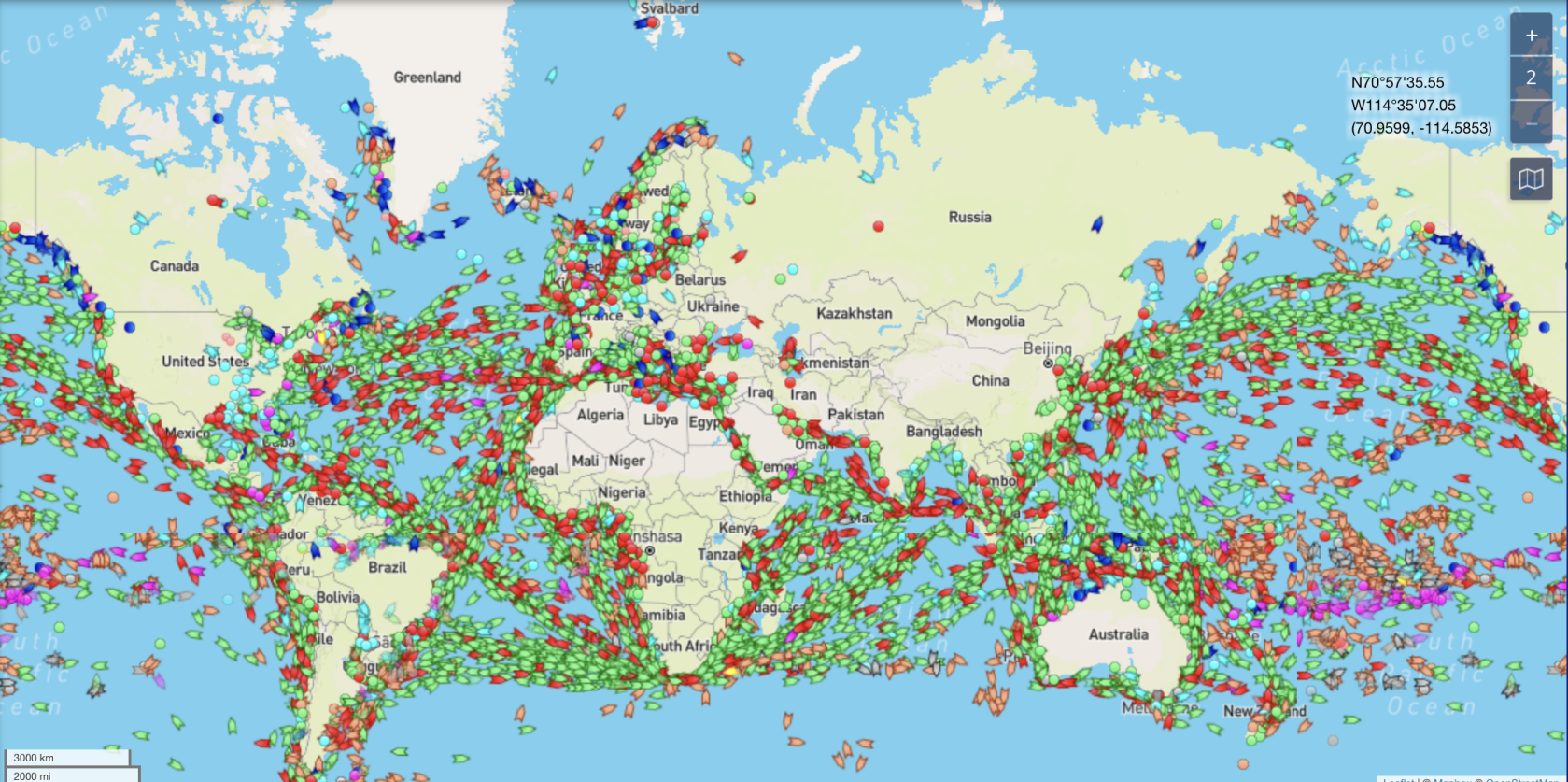 Marine traffic GPS
