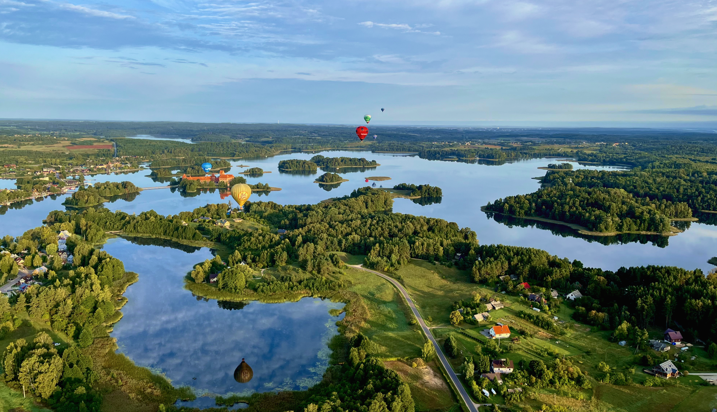 Hot Air Balloon Fly Over