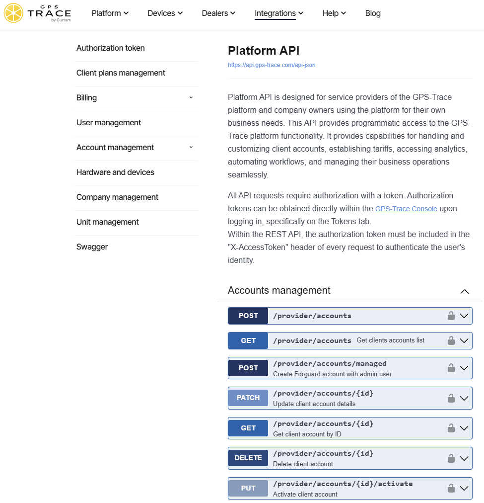 Platform API