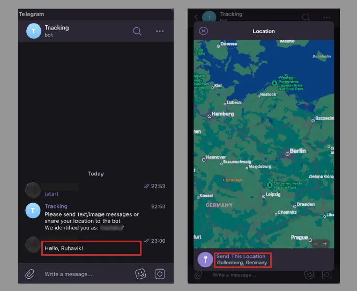 Dapatkan pesan waktu nyata dari pelacak gps