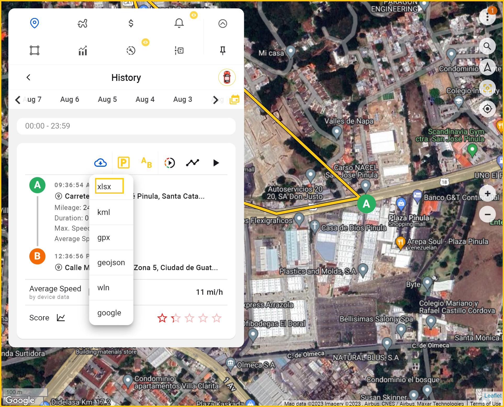 Aplicación de Seguimiento GPS Premium