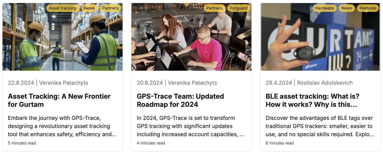 Asset Tracking Topics by Gps Trace