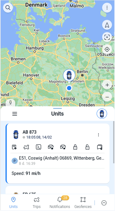 Commandes GPRS à distance